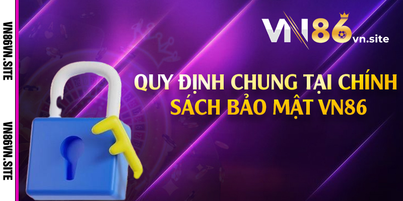 Quy định chung tại chính sách bảo mật VN86